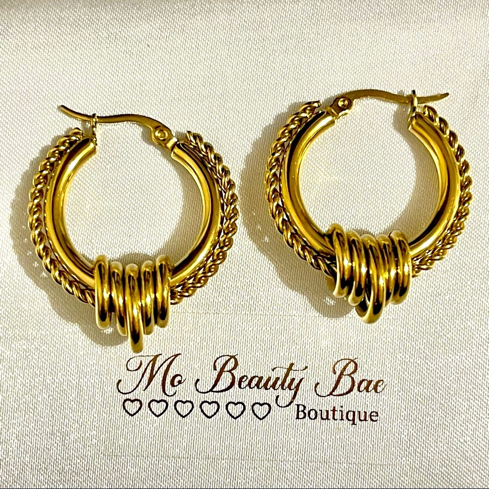 Trinity Gold Hoops